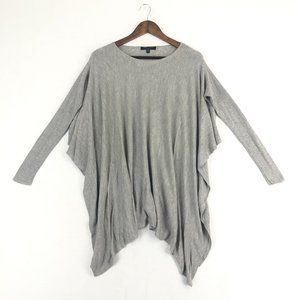 Romeo + Juliet Couture Women's Size Small/Medium Grey Poncho Sweater Long Sleeve